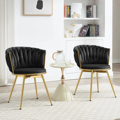 Chaise espace accueil design luxe | SET 2 PIÈCES