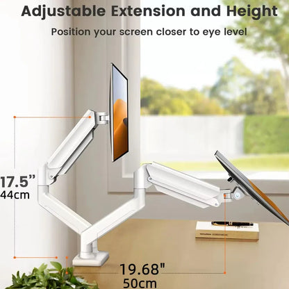 Bras articulé double écran PC 13 à 32 pouces