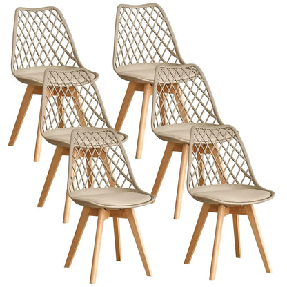 Chaises dossier quadrillé | SET de 4 à 6 chaises