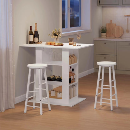 Table haute scandinave blanche