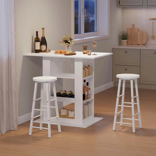 Table haute scandinave blanche