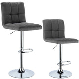 Chaise haute bureau en tissu | SET 2 PIÈCES