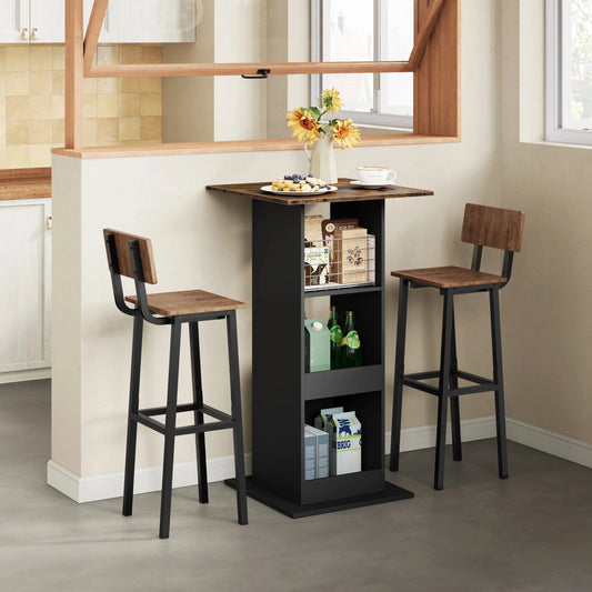 Table haute pose café