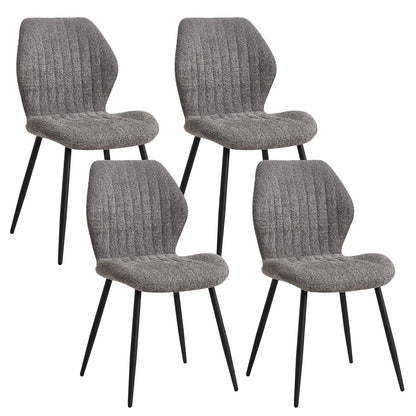 Chaise de réunion en tissu | SET DE 4