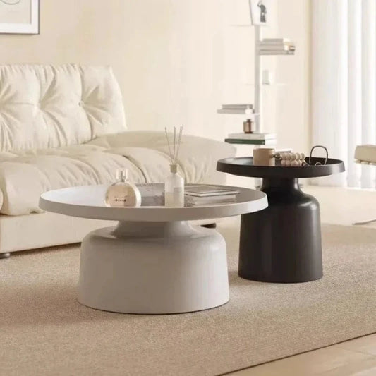 table basse ronde design metal