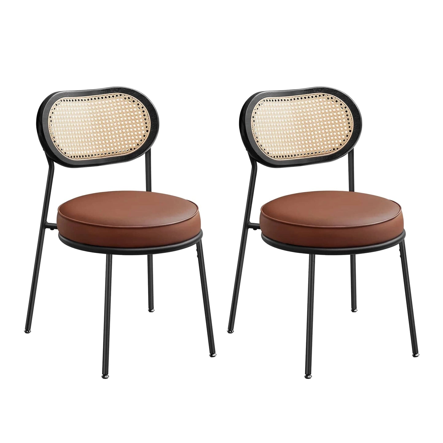 Chaise avec un dossier en cannage | SET DE 2 PIÈCES