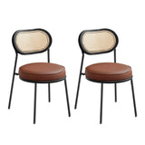 Chaise avec un dossier en cannage | SET DE 2 PIÈCES