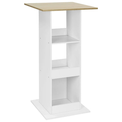Table de cafétéria haute avec rangement