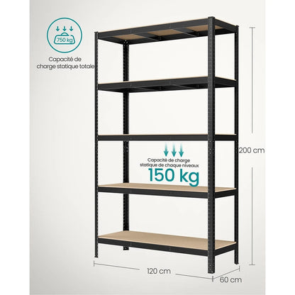 Étagère bureau style industriel