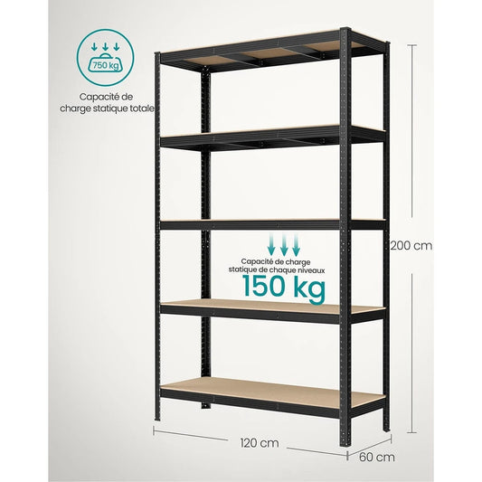 Étagère bureau style industriel