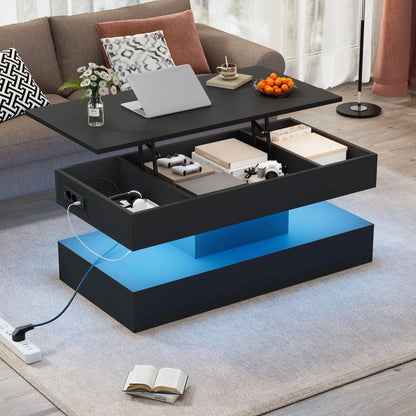 Table basse bois deux plateaux
