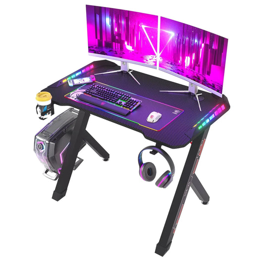 Bureau gamer avec led