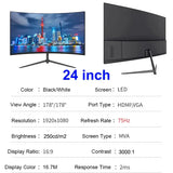 Écran PC 24 pouces incurvé 75Hz Full HD
