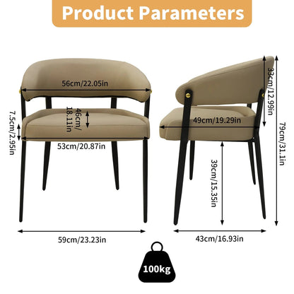 Chaise de réunion design classique | 2 PIÈCES