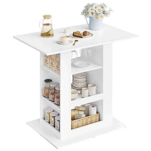 Table haute scandinave blanche