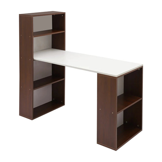 Bureau informatique avec étagère