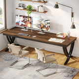 Bureau double bois et métal