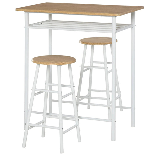 Ensemble table haute de bar et 2 chaises