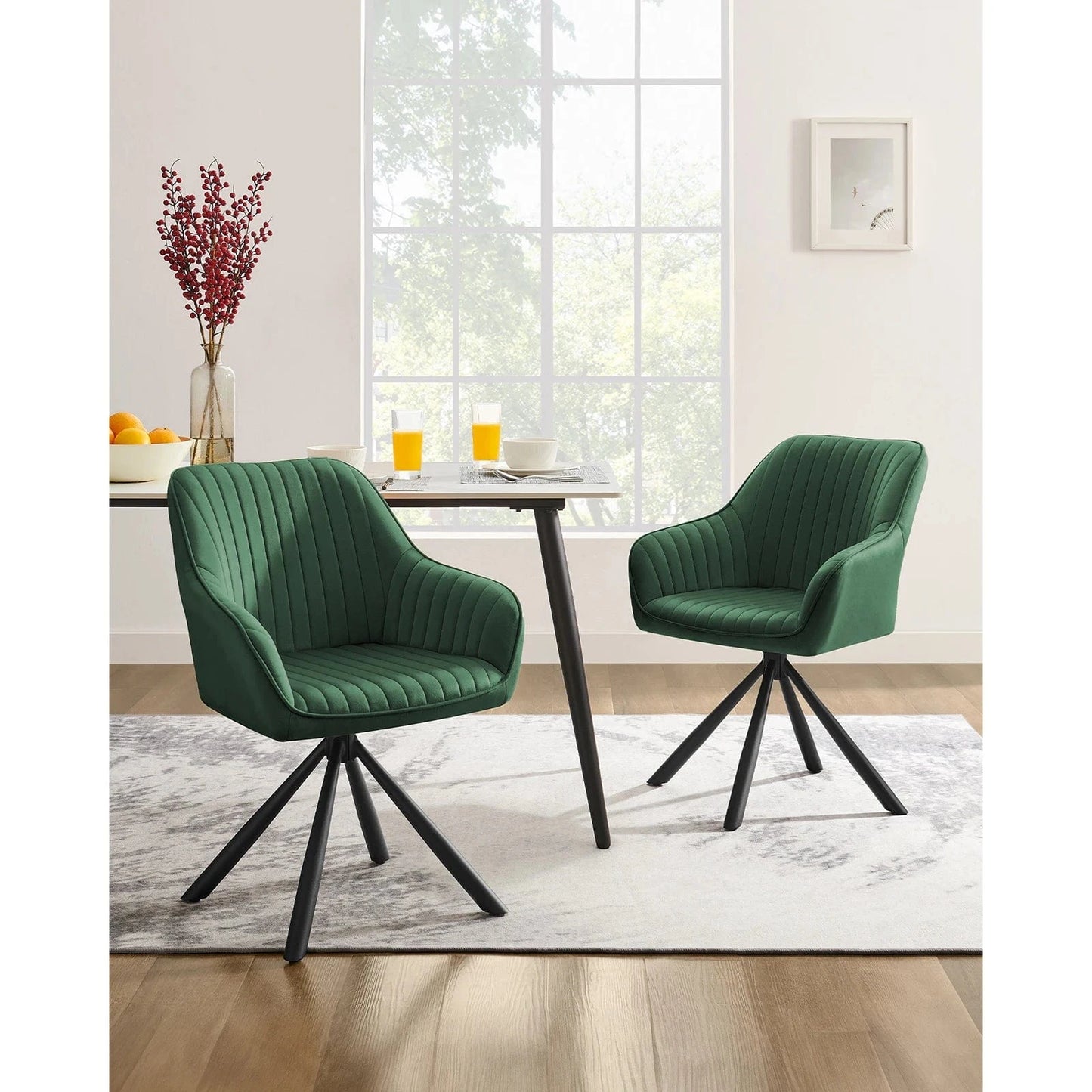 Siège de réunion à pivot en velours