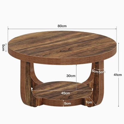 Dimensions de la table basse ronde 80 x 41 centimètres