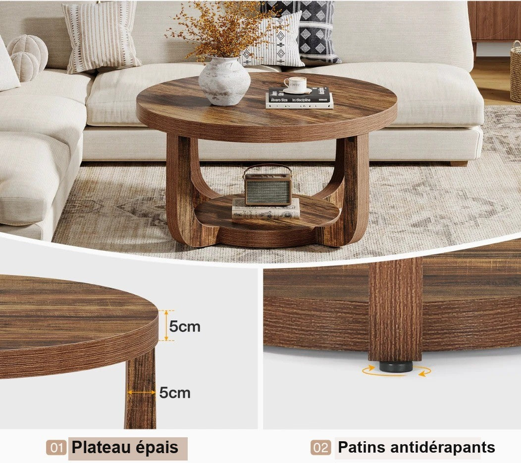 Plateau épais et patins antidérapants