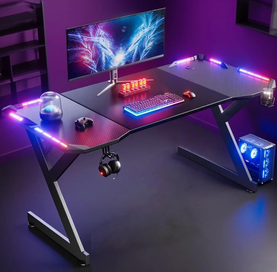 Éclairage LED RGB du bureau gamer
