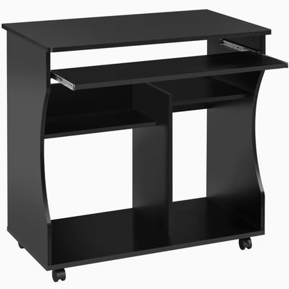 Schéma dimensions bureau informatique 80 x 48 x 76 cm avec tablette coulissante