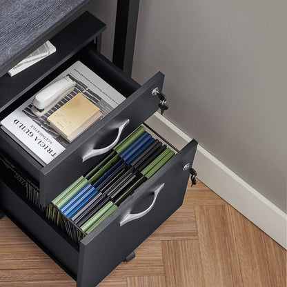 Caisson bureau avec serrure