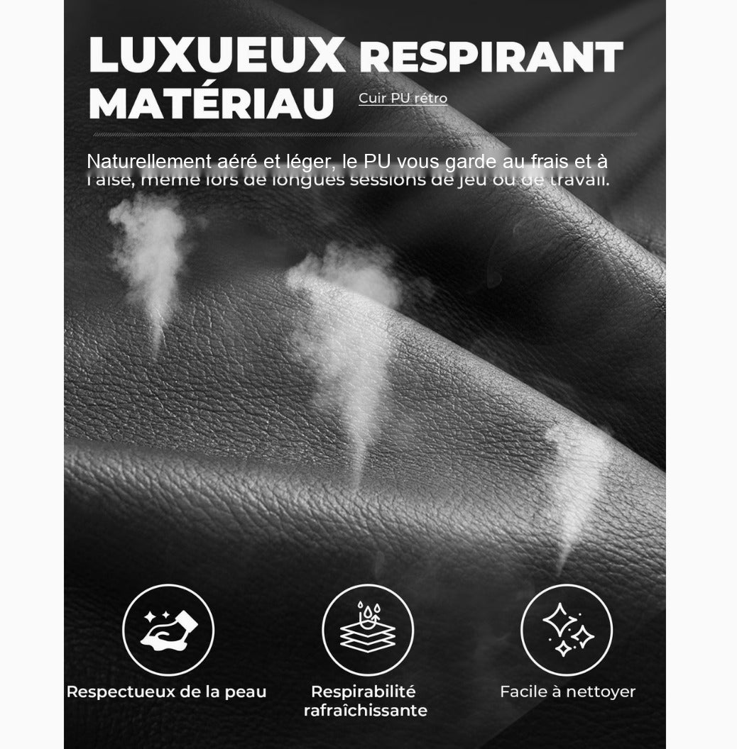 Cuir PU respirant et facile à nettoyer du fauteuil de bureau