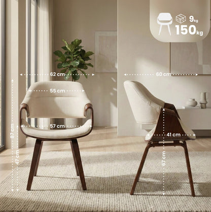 Dimensions de la chaise design nordique