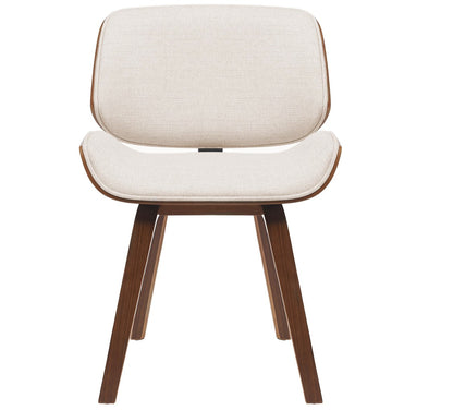 Chaise scandinave crème vue de face