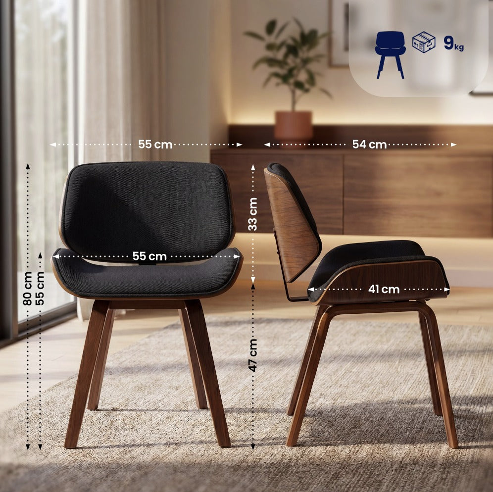 Dimensions de la chaise design scandinave