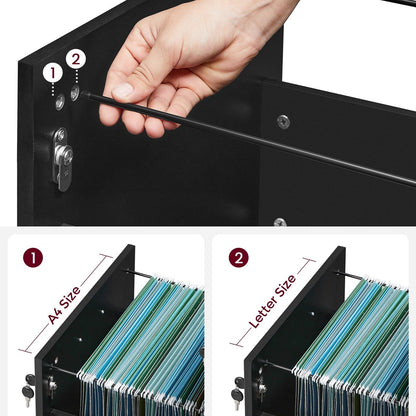 Caisson bureau avec serrure