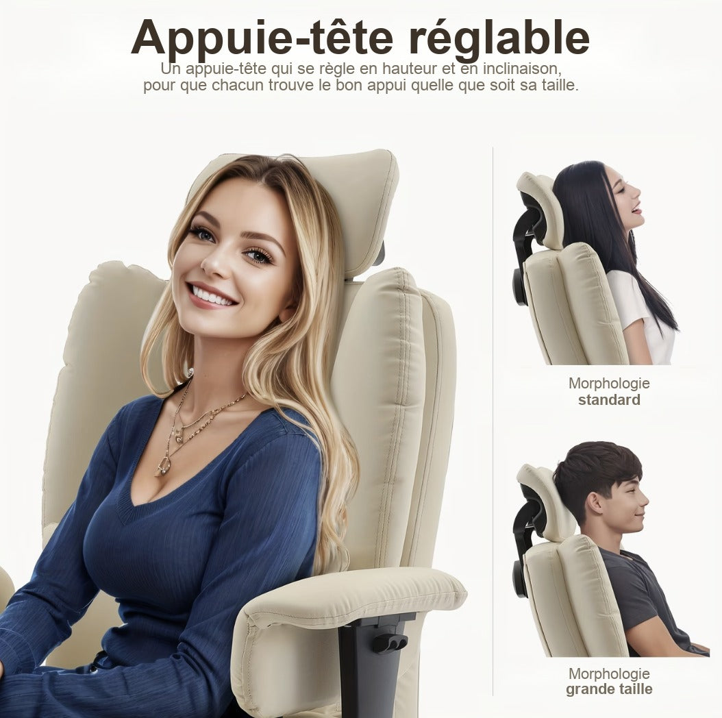 Appuie-tête réglable en hauteur et en inclinaison