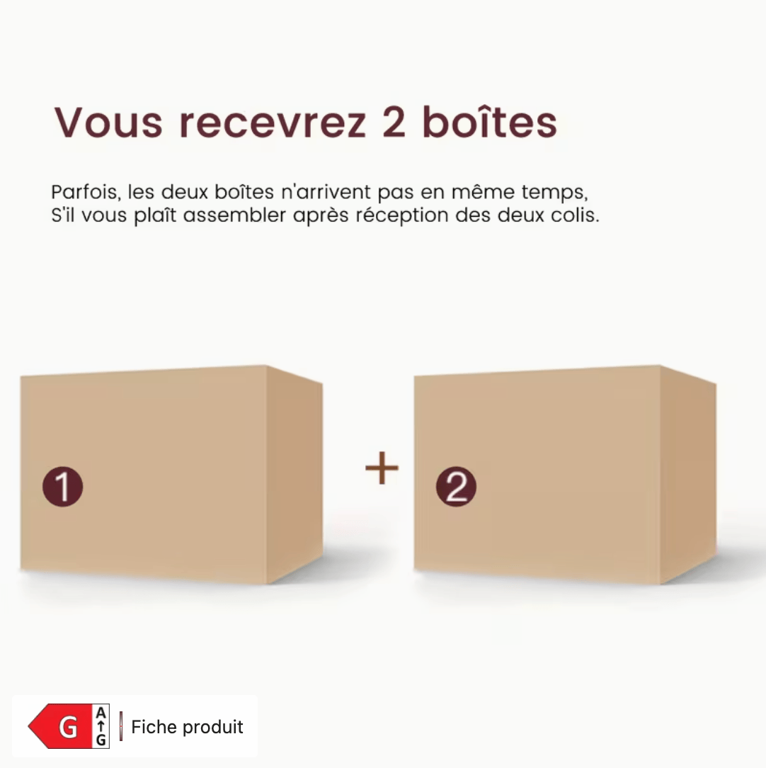 Livraison coiffeuse en 2 colis