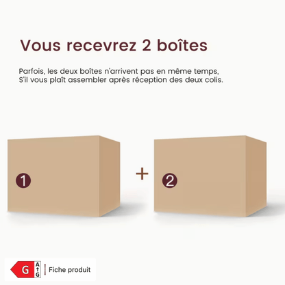 Livraison coiffeuse en 2 colis