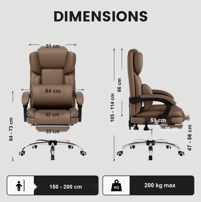 Dimensions du siège de bureau ergonomique et morphologies recommandées