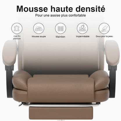 Mousse haute densité, cuir PU premium, imperméable et doux pour la peau