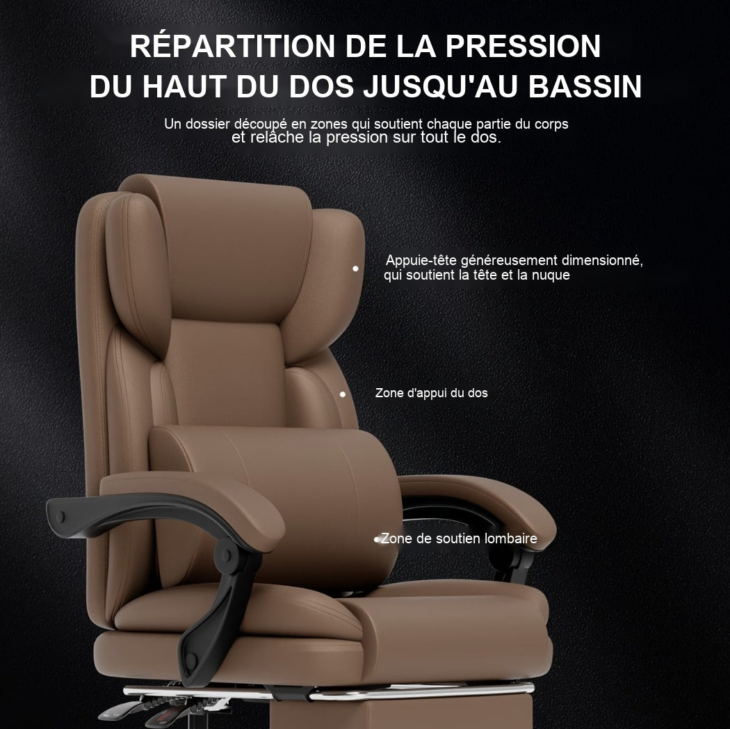 Répartition de la pression du haut du dos jusqu'au bassin